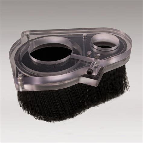 cnc machine dust collector brush|dust boot for cnc router.